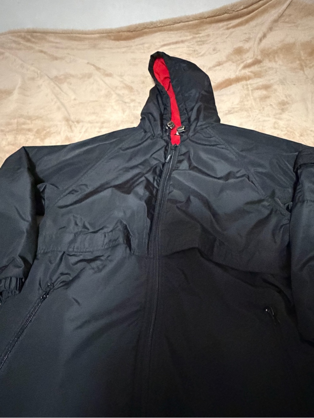 Sporti Black Swim Parka with Red Fleece Lining - Youth Medium - Picture 4 of 7